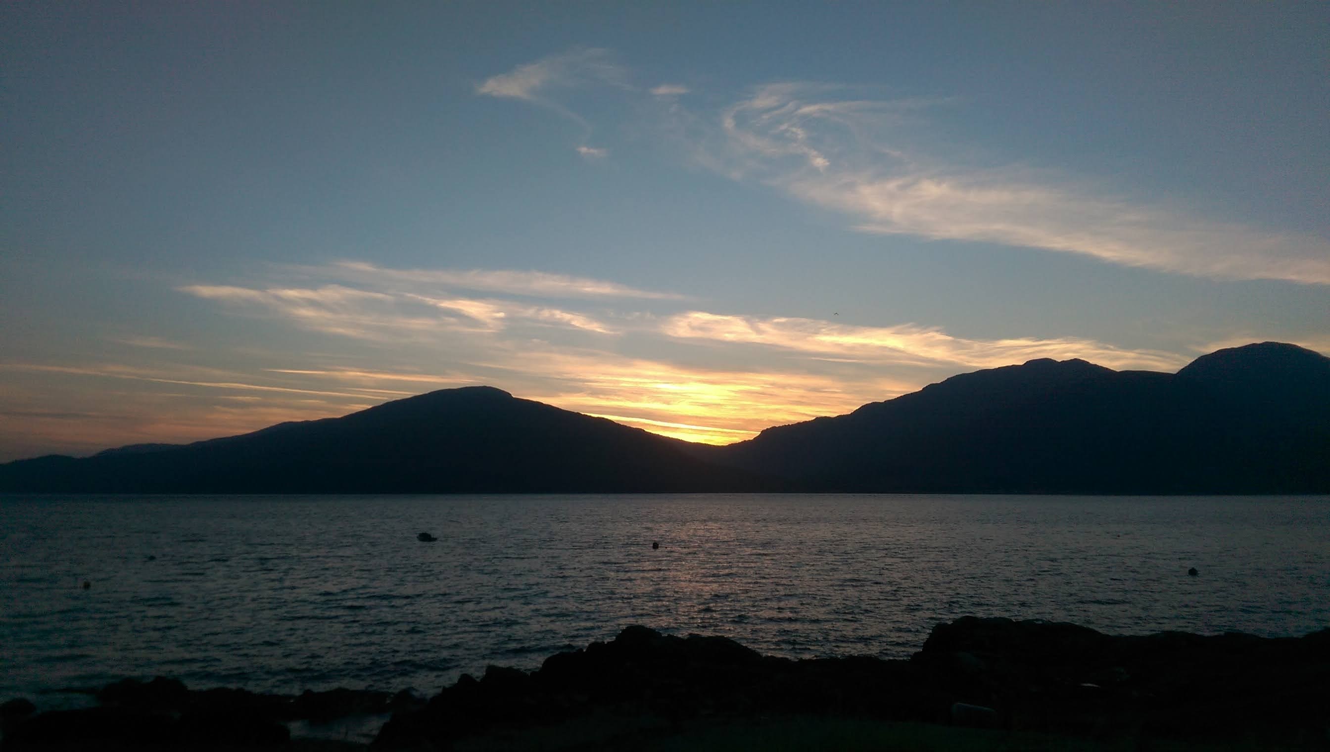 Sunset over the Sound